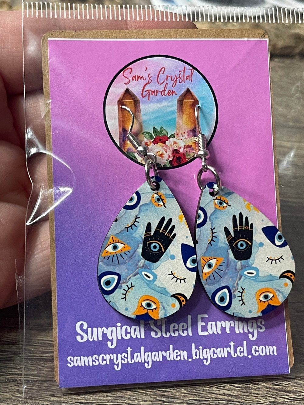 Image of Evil eye earrings 