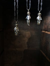 Image 3 of Frozen Charlotte Doll Charm Necklaces - Sterling silver chain 
