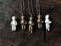 Image 2 of Frozen Charlotte Doll Charm Necklaces - Sterling silver chain 