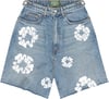 DENIM TEARS THE COTTON WREATH JEAN SHORT ‘BLUE‘