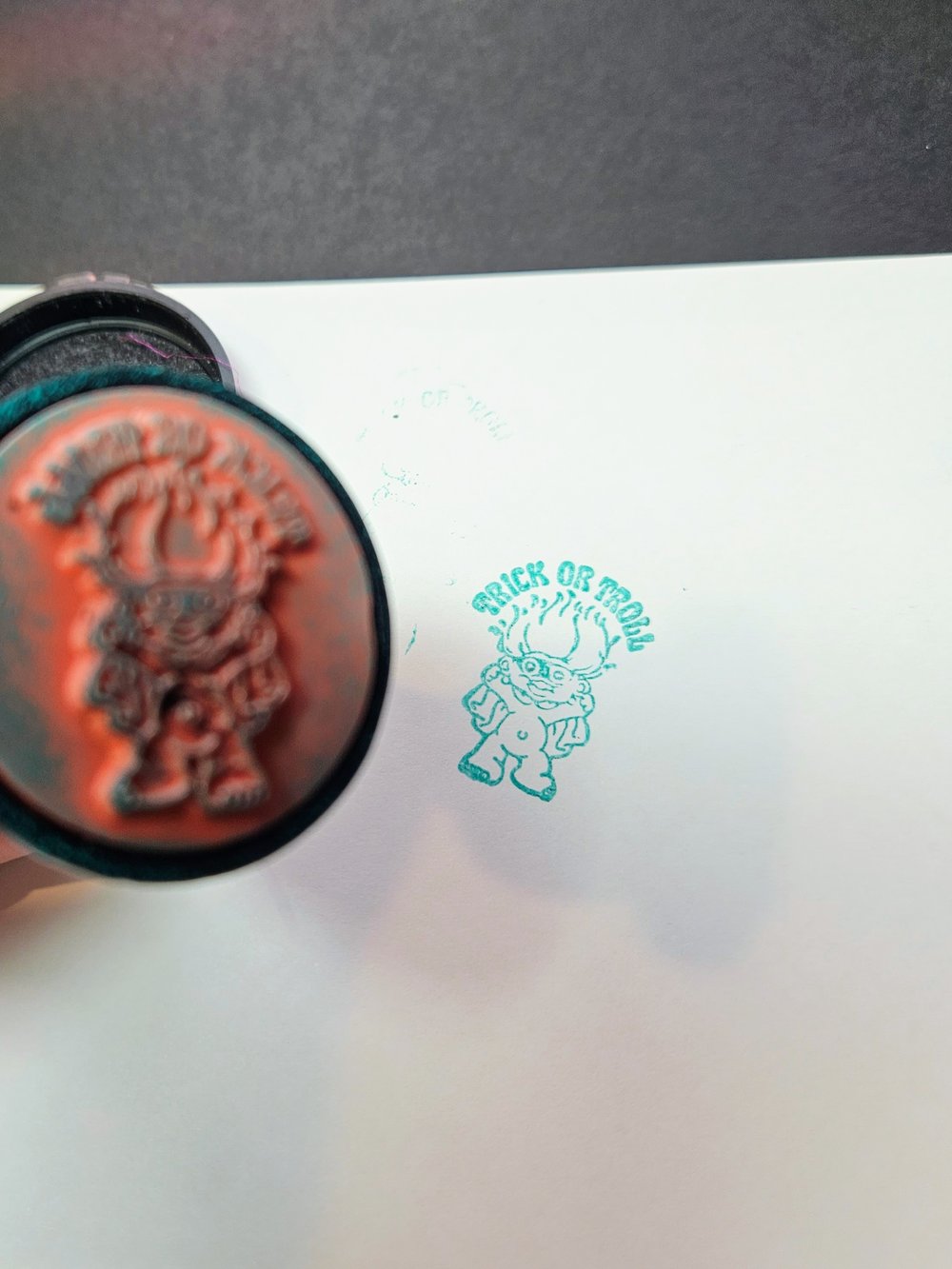 SALE! Trick or Troll Crystal Stamper