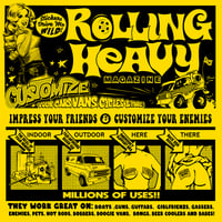 Image 2 of Rolling Heavy Magazine  " GET TRUCKED! " Bumper Sticker