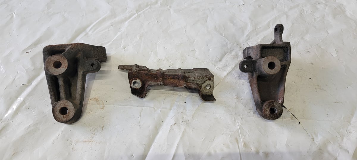 Image of 94-01 Acura Integra Power Steering Bracket Set Upper & Lower  B18b1 LS GS RS OEM