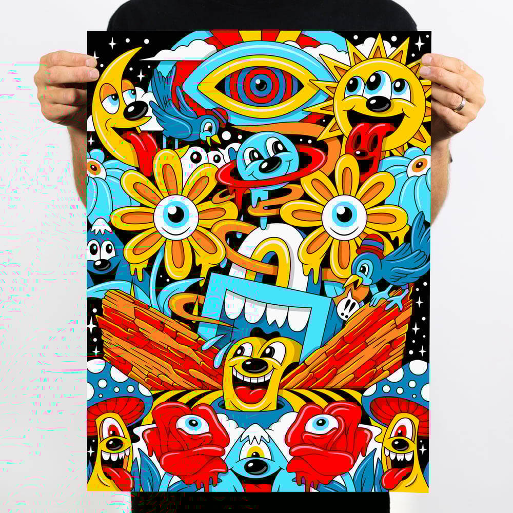 Image of GREG MIKE x Big Gigantic Collab Print "ON THE ROCKS"