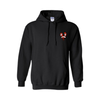 Image 2 of BRKN HRTS CLUB SAD HOODIE - BLACK/WHITE