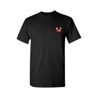 Image 2 of BRKN HRTS CLUB - SAD T-SHIRT - BLACK/WHITE
