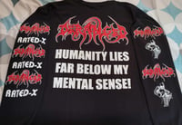 Image 2 of Deranged rated-x LONG SLEEVE
