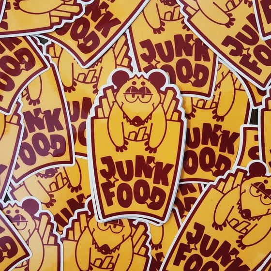 Image of JUNKFOOD Possum Logo Sticker