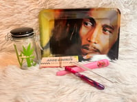 Image 2 of Rasta Small Metal Rolling Tray Set/420 Gifts/Smoke Accessories