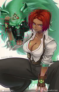 Image 4 of Guilty Gear 11x17" Print Series PT 2: Baiken, Bridget, Giovanna, Testament