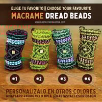 MACRAME DREAD BEADS