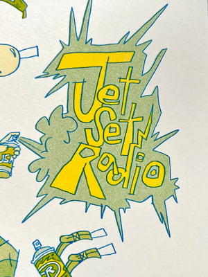 Jet Set Radio Large Riso Print