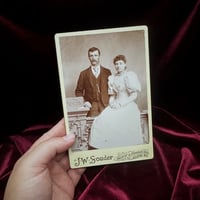 Vintage Cabinet Card - Dapper Victorian Couple 