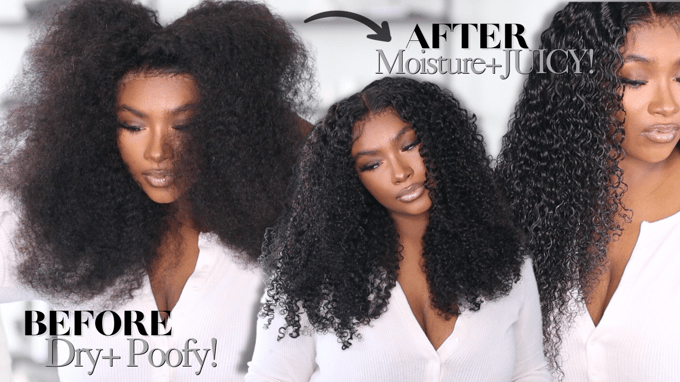 Image of KINKY CURLY LACE FRONTAL WIG