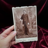 Vintage Cabinet Card - Victorian Man 1