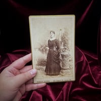 Vintage Cabinet Card - Victorian Lady 1