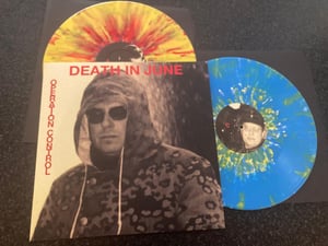 Image of Death In June - Operation Control (splatter yellow and blue vinyl) Double 12”