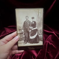 Vintage Cabinet Card - Very Wealthy Victorian Couple
