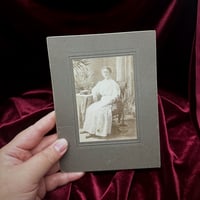 Vintage Cabinet Card - Victorian Lady 3