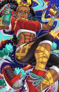 Image 4 of Street Fighter 6 11x17" Print Series: Cammy, Juri, Kimberly, Manon