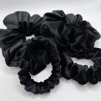 Image 1 of Black Velvet Scrunchie