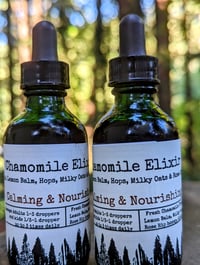 Image 1 of Organic Chamomile Elixir with Lemon Balm, Hops, Milky Oats