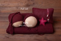 Christmas set claret star