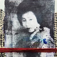 Image 2 of Monotype "Hawaryu au fil rouge" - Japon - 15x20 cm