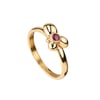 Dainty cluster ring - ruby