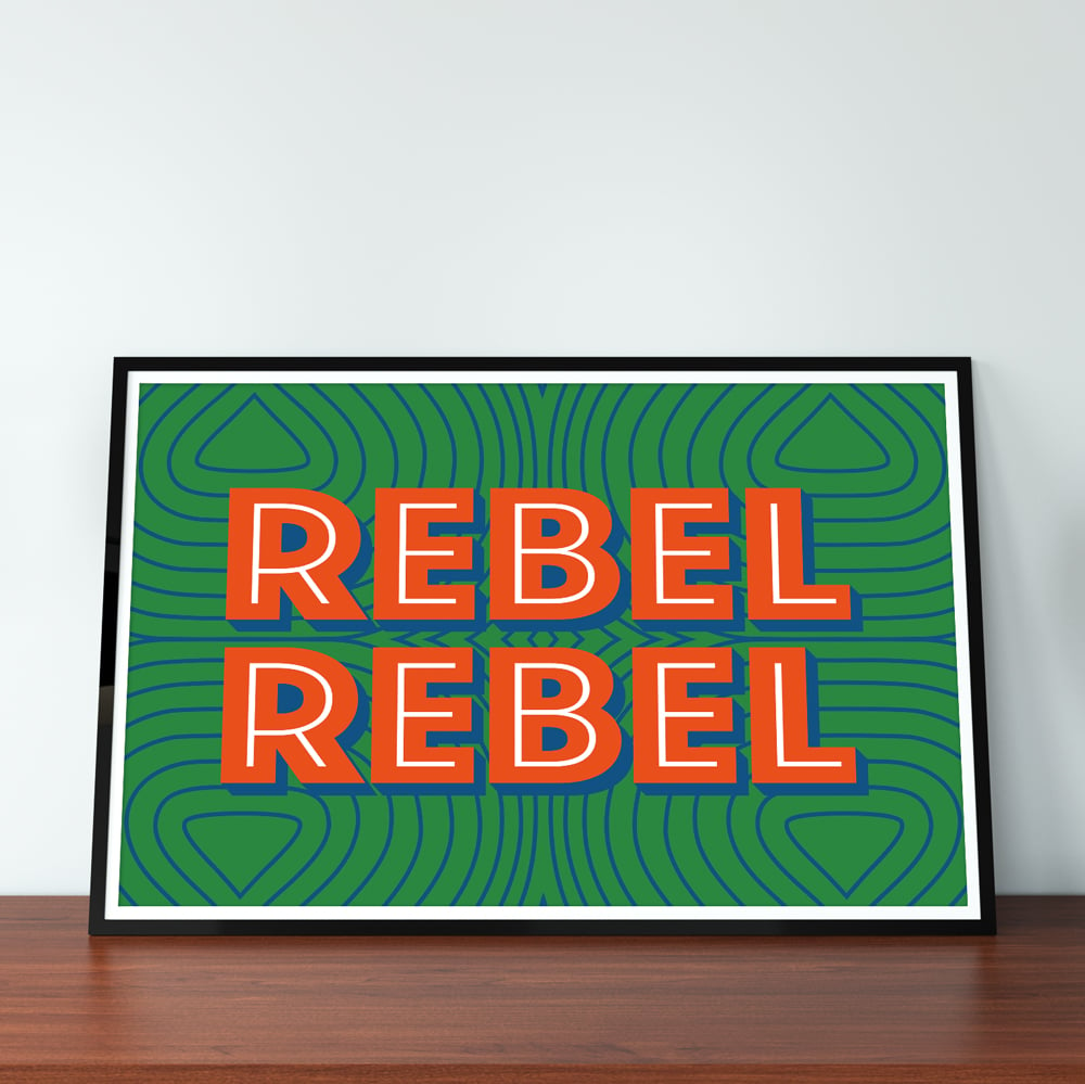 Rebel Rebel - David Bowie A4 Print