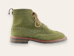 Image of Stowe green suede VINTAGE by Tricker's