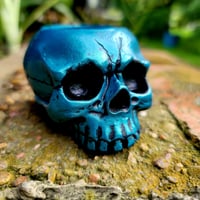 Image 5 of Handpainted Skull Tealight Candle Holder