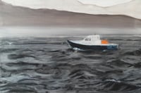 Image 1 of Boat in a Storm (Isle of Harris) - Framed Original