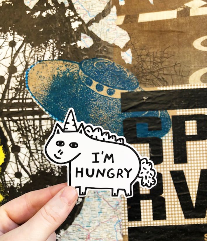 Image of Hungry Vinyl  Sticker 