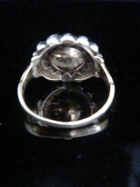 Image 3 of Victorian 18ct yellow gold large old rose cut diamond 2.70ct cluster ring