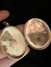 OVERSIZED EDWARDIAN 9CT ROSE GOLD STAR PEARL LOCKET