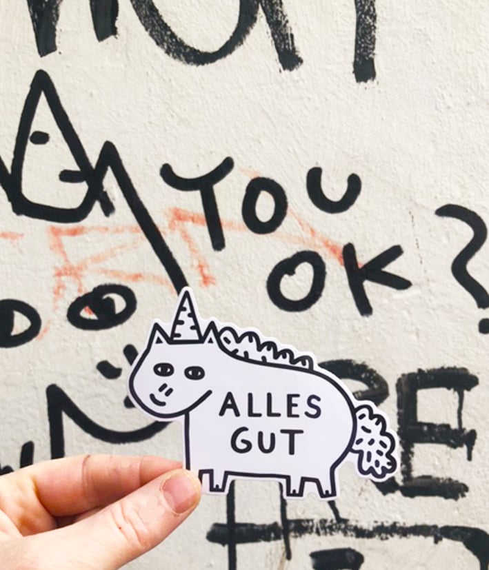 Image of Alles Gut Vinyl Sticker