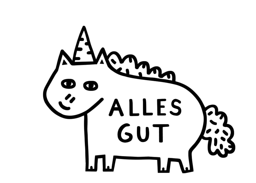 Image of Alles Gut Vinyl Sticker 