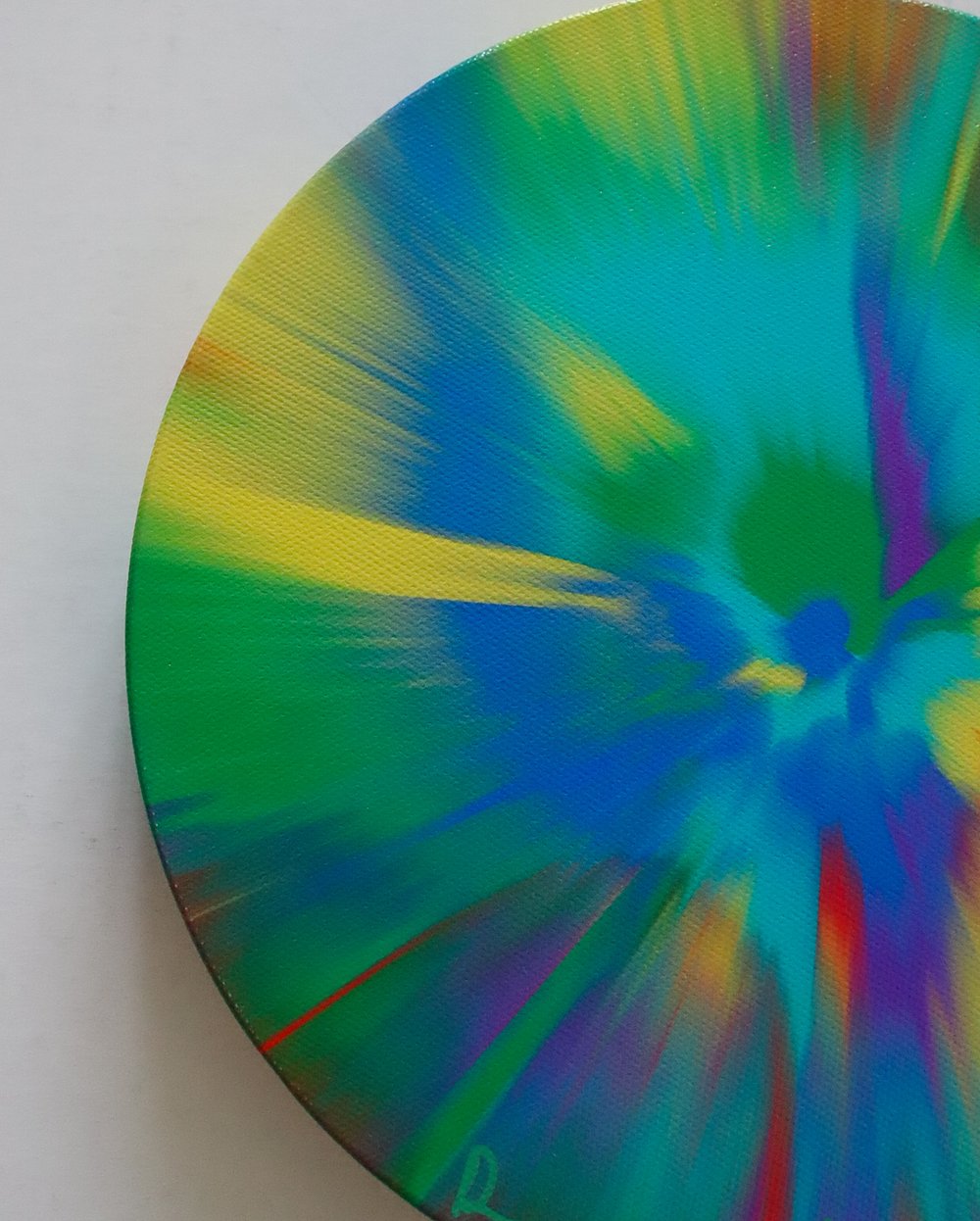 "Beautiful perfect storm, mild & tempestuous monsoon painting" - original signed as by Damien Hirst