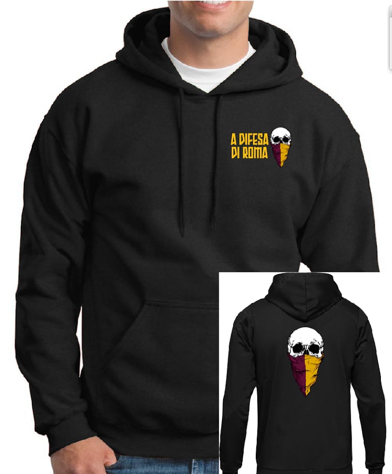 FELPA FRONT BACK A DIFESA DI ROMA BRAVIRAGAZZISHOP