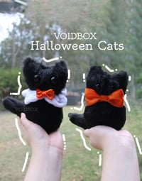 Image 1 of Handheld Spooky Cat Plush - Halloween 2023