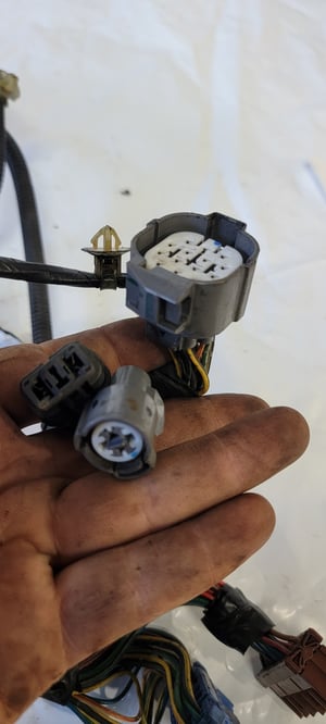 Image of 94-01 Integra GSR OEM driver left engine bay headlight wire harness cable loom