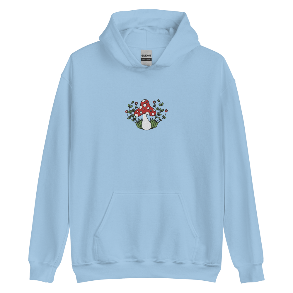 EMBROIDERED GROOVY MUSHROOM HOODIE