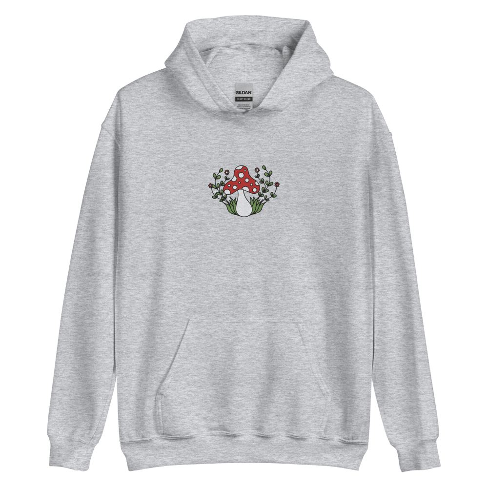 EMBROIDERED GROOVY MUSHROOM HOODIE