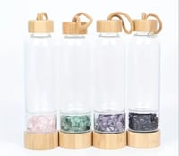 Image 3 of Customized Natural Gemstone Crystal Flower Bottle 