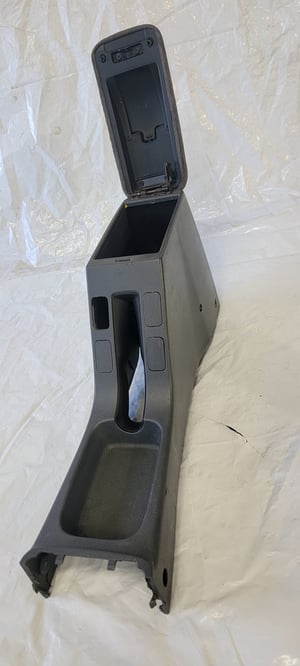 Image of 96-00 Honda Civic Armrest Emergency Brake Console OEM DARK GRAY