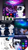 New Galaxy Star Projector Starry Sky Astronaut Lamp