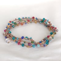 Image 1 of Multi-colour Crochet Necklace/Bracelet
