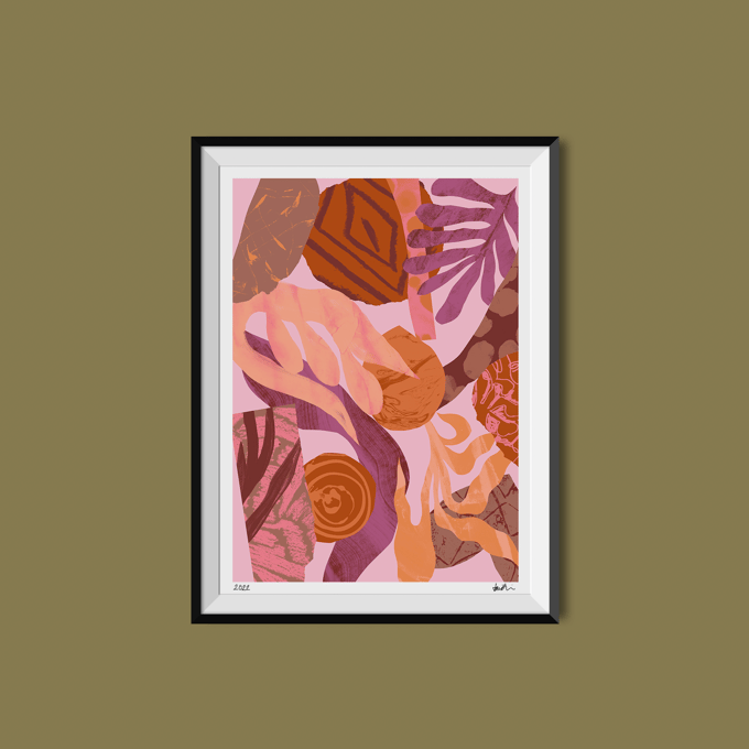 Image of Autumn Jumble A4 Giclée Art Print