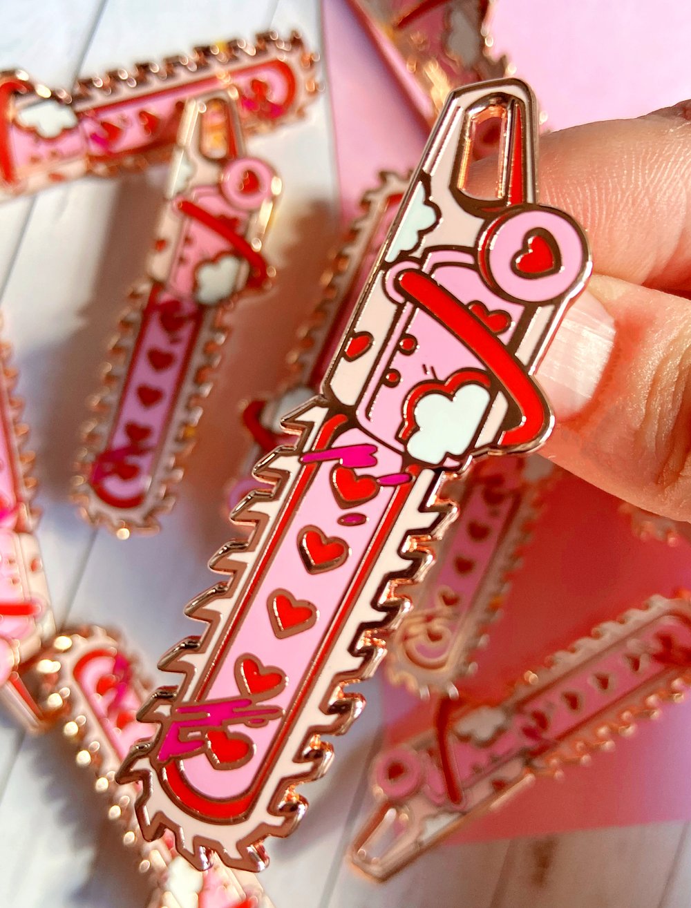 Pastel Chainsaw | Enamel Pin